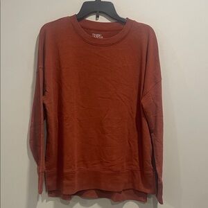 Time and Tru Burnt Orange Knit Top